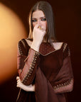 Brown Velvet Gharara