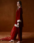 Maroon Velvet Set