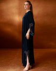 Teal Velvet Kaftan
