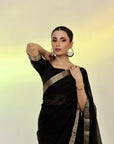 Black Banarsi Saree