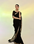 Black Banarsi Saree