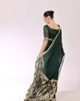 Emerald Banarsi Saree