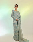 Mint Banarsi Saree