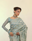 Mint Banarsi Saree