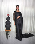 Black Cutdana Saree