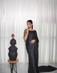 Black Cutdana Saree
