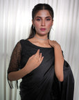 Black Cutdana Saree