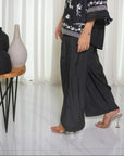 Black Wide leg shalwar