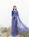 Blue Chunri Saree