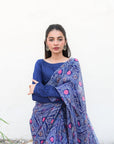 Blue Chunri Saree