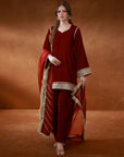Maroon Velvet Set