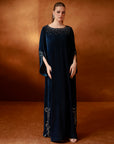 Teal Velvet Kaftan
