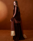 Brown Velvet Gharara