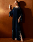 Teal Velvet Kaftan