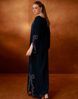 Teal Velvet Kaftan