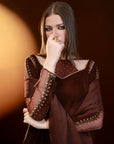 Brown Velvet Gharara