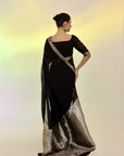 Black Banarsi saree