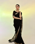Black Banarsi saree