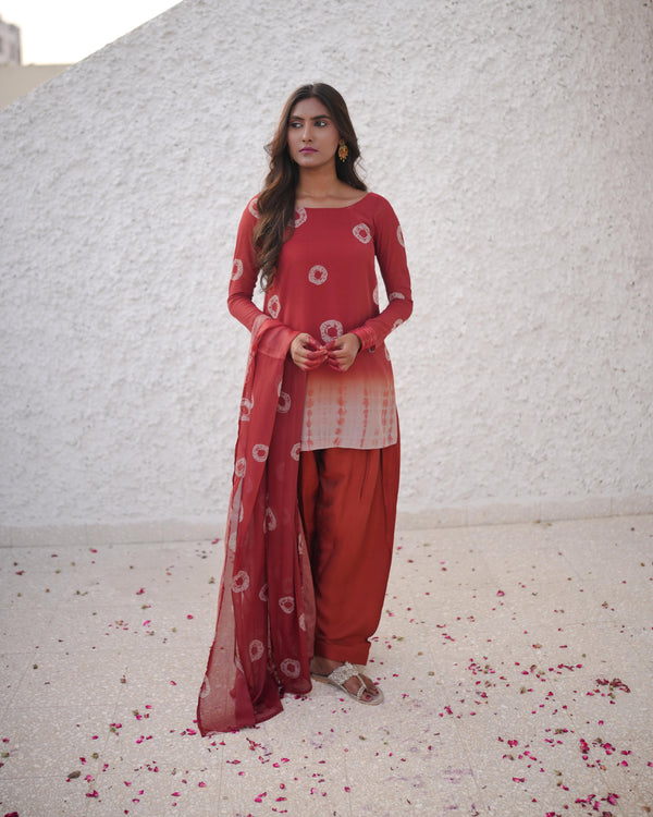 Shibori Shalwar Kameez