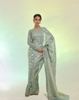 Mint Banarsi Saree