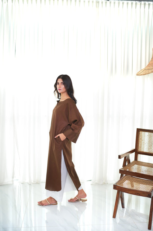 Umber Relaxed Fit Kurta